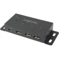 Logilink Usb 2.0 Med Strøm Center 4 Porte