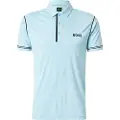 Hugo Boss BOSStil mænd. 50543352 Paddytech Goc turkis poloshirt (XXL), Blå, Casual, Polyester, Korte ærmer