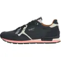 Pepe Jeans Pepe Jeanstil mænd. PMS400002 Brit Prints læder-sneakers sort (43), Fast, Blonder, Casual