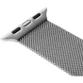 FIXED Mesh metal rem til Apple Watch 42/44/45/49mm Sølv.