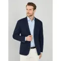 Hackett London Hackett Londontil mænd. HM443417 Ultra Navy Pique-jakke (36/32), Casual, Party, Bomuld, Klassisk, Blå