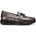 Wonders Wonderstil kvinder. A-2494_5631_7336 Sølvfarvede Odisei 94 lædermokkasiner (35), Sølvfarvet, 3-5 cm, Ingen, Casual, Party, Klassisk