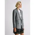 Pepe Jeans Pepe Jeanstil kvinder. PL4024351 Sia grå blazer (XL), Casual, Party, Klassisk, Polyester