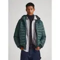 Pepe Jeans Pepe Jeanstil mænd. PM402865 Billy Green Dufflecoat (L), Casual, Grøn, Lange ærmer, Bæredygtig, Genanvendt nylon