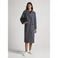 Pepe Jeans Pepe Jeanstil kvinder. PL402254 Grå Madison-frakke (XS), Casual, Bomuld, Lange ærmer