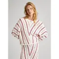 Pepe Jeans Pepe Jeanstil kvinder. PL702135 Flerfarvet Ginny-trøje (S), Casual, Bomuld