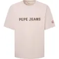 Pepe Jeans Pepe Jeanstil mænd. PM509625 Sutton T-shirt hvid (S), Casual, Bomuld, Korte ærmer