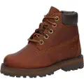 Timberland Timberlandunisex til børn. TB0A28U23581 Brune læderstøvler med snørebånd Courma (21), Fast, Blonder, Lynlås, Casual, børnetøj