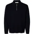 Selected Teller Relaxed Fit Halv Lynlås Sweater
