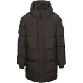 Superdry Superdrytil mænd. M5011917A Quiltet sportsjakke med hætte, sort (M), Casual, Genanvendt polister