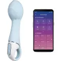 Satisfyer Air Pump Vibrator 5 - smart pumpende vibrator (blå)