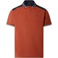 Hackett London Hackett Londontil mænd. HM5600037 Colour Block orange poloshirt (S), Casual, Bomuld, Korte ærmer