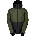 SCOTT Ultimate Dryo 10, skijakke, herre, mørkegrøn/sort