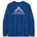 Patagonia Driftways Organic Langærmet t-shirt blå