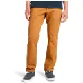 Timberland Timberlandtil mænd. TB0A2BYYEH21 Chino-bukser i brun twill med stretch (38/34), Casual, Økologisk bomuld, Bæredygtig