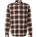 Timberland Timberlandtil mænd. TB0A44XQG561 Brun ternet flannelskjorte (M), Casual, Lange ærmer, Økologisk bomuld, Bæredygtig
