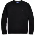 Ralph Lauren Polo Ralph Laurentil mænd. 710974148003 Sort trøje med rund hals (L), Casual, Bomuld