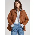 Pepe Jeans Pepe Jeanstil kvinder. PL402362 Brun Theresa jakke (S), Casual, Bomuld