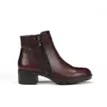 Fluchos Fluchostil kvinder. F1367 F1367 Bordeaux (37), Læder, 3-5 cm, Lynlås, Casual, Rødbrun, Burgund