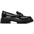 Xti Xtitil kvinder. 13045201-NEGRO Mokkasiner 130452 sort (36), 3-5 cm, Ingen, Casual, Patentlæder