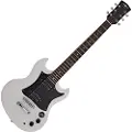 Gear4Music Brooklyn Electric Guitar by White
