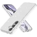 Mtp Products Samsung Galaxy S25+ Stylish Glitter Series Hybrid Cover - Hvid