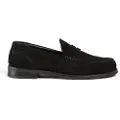 Semicouture Semicouturetil kvinder. Y5WZ03 Damienne loafers i ruskind, sort (38), Fast, Ingen, Casual