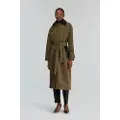 Semicouture Semicouturetil kvinder. Y5WW30 Trench Alba grøn (40), Casual, Polyester