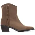 Carmela Carmelatil kvinder. 16266302-TAUPE Brune støvler i spaltlæder 162663 (36), 3-5 cm, Splittet læder, Lynlås, Casual