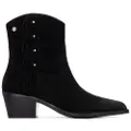 Carmela Carmelatil kvinder. 16266303-NEGRO Spaltlæderstøvler 162663 sort (41), 3-5 cm, Splittet læder