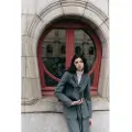 Semicouture Semicouturetil kvinder. Y5WI09 Herminia grå blazer (38), Casual, Bomuld