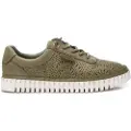 Carmela Carmelatil kvinder. 16232706-KAKI Sneakers i læder 162327 grøn (40), Fast, Blonder, Casual