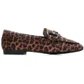 Xti Xtitil kvinder. 14425001-LEOPARDO Mokkasiner 144250 brun (39), Fast, Ingen, Casual, Dyreprint, Klassisk
