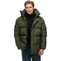Superdry Superdrytil mænd. M5012285A Frakke Fem grøn (XL), Casual, Genanvendt polister, Bæredygtig