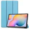 Mtp Products Tri-Fold Series Samsung Galaxy Tab S6 Lite 2020/2022/2024 Folio Taske - Babyblå