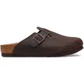 Birkenstock Birkenstocktil mænd. 159711 Træsko i læder Boston Soft brown (44), Brun, Fast, Ingen, Casual