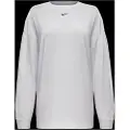Nike Oversized, langærmet Nike Sportswear Essential-T-shirt til kvinder - hvid