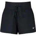 Nike Sportswear Phoenix Fleece-shorts med høj talje og løst design til kvinder - sort