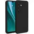 24hShop Etteri silikoneetui med mikrofiberforing til Samsung Galaxy A36 5G - Svart