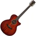 Faith Guitars Faith Venus Blood Moon Cutaway Electro Acoustic Blood Moon Burst - Ex demo
