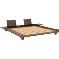 Karup - Social Bed W. 2 Pcs Back Rests And 2 Pcs Side Tables - Brun - Senge - - Homeroom