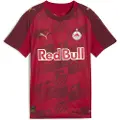 Puma FC Red Bull Salzburg 25/26 Third Jersey Youth, Clothing, Dark Cherry/Metallic Gold, 13-14Y