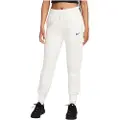 Nike Sportswear Phoenix Fleece-sweatpants med mellemhøj talje til kvinder - hvid