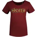 Sierra Climbing Burgundy T-shirt Med Korte ærmer
