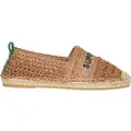 Superdry Superdrytil kvinder. WF110303A Brune espadriller med raffia-broderi (39), Stof, Fast, Ingen, Casual