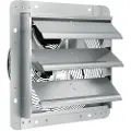 Vevor udsugningsventilator med jalousi, 305 mm højhastigheds 1400 o/min 1084 CFM, vægmonteret loftsventilator i aluminium med AC-motor, ventilation og køling til drivhuse, garager, skure, butikker