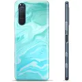 Mtp Products Sony Xperia 5 II TPU Cover - Blå Marmor