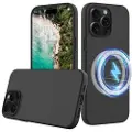 Mtp Products iPhone 16 Pro Max Liquid Silikone Cover - MagSafe Kompatibel - Sort
