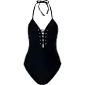 Pepe Jeans Pepe Jeanstil kvinder. PLB10446 Manuelle badedragt sort (M), Badetøj, Polyester