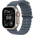 Apple Watch Ultra 3 Gps + Cellular 49mm Natural Titanium Case With Anchor Blue Ocean Band